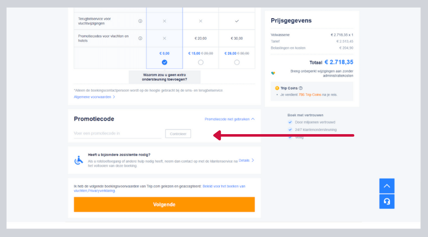 hoe gebruik ik een trip.com kortingscode
