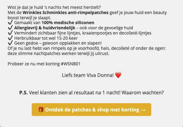 Bewijs van coupon - Viva Donna - Wrinkles Schminkles [[beauty boost]] met korting