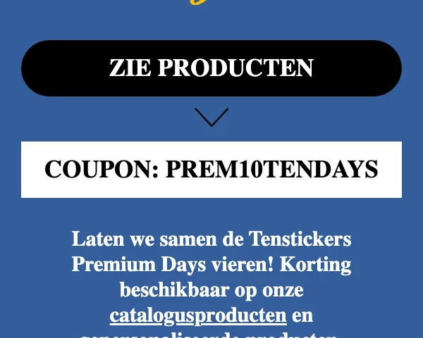 Tenstickers Kortingscode