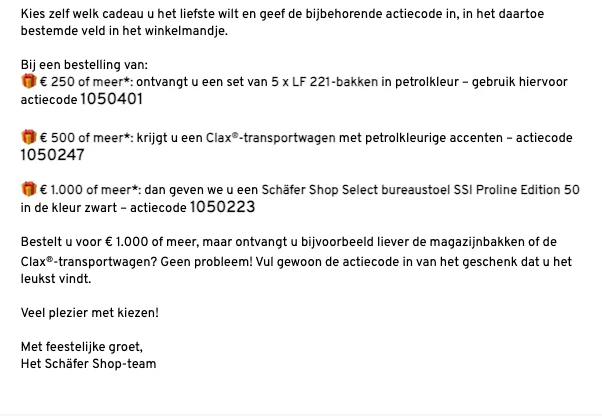 Schäfer Shop Kortingscode