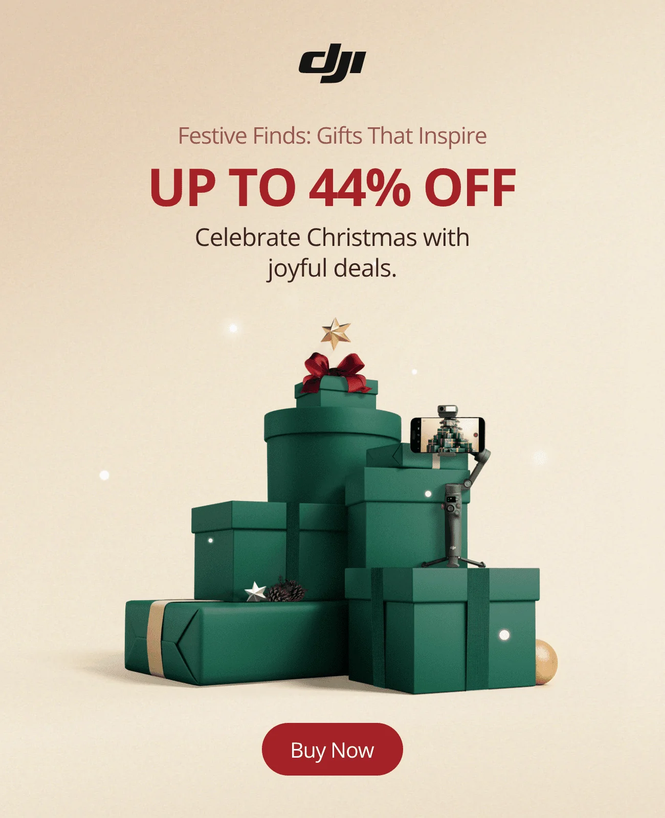 Bewijs van coupon - DJI - DJI feestdagen [[Power 500]] 44% korting op draagbare accu's en accessoires - verlopen