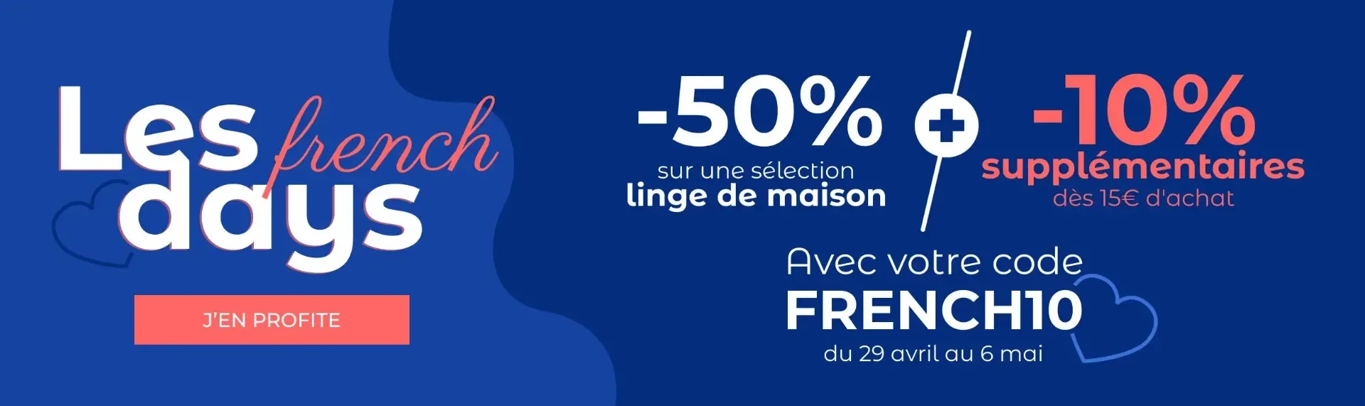Bewijs van coupon - Françoise Saget - Françoise Saget [[French Days]] 50% korting op beddengoed