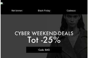 Cyber Weekend: tot -25%