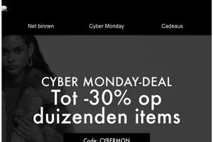 Verlengde aanbieding! Tot -30% op duizenden items