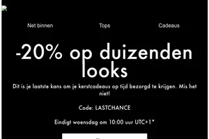 -20% op duizenden looks