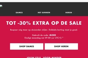 Tot -30% extra op de sale
