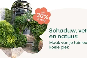 🌾 Schaduw, frisheid, natuur: jouw tuin haalt adem met −30%!