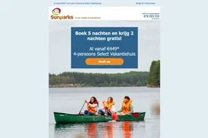 Vakantiepret van 7 dagen, voor de prijs van 5!