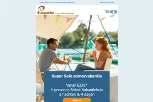 ☀️ 🍦 Super Sale: zomervakantie