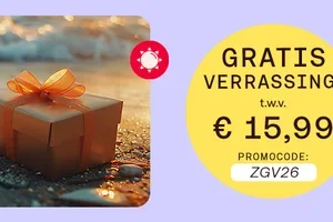 Een gratis verrassing t.w.v. € 15,99 ligt voor je klaar