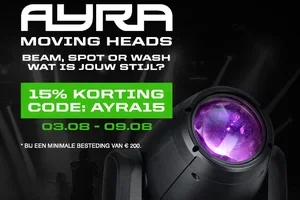 Steel de show met Ayra Moving Heads: nu 15% KORTING! 💥