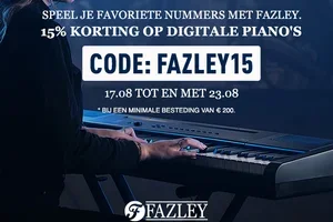 , 15% korting op Fazley digitale piano's 🎹