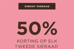 LAATSTE DAG | 50% korting op het 2e sieraad*