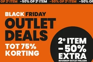 Black Friday Outlet: -75% en 50% extra op elk 2e item🥵