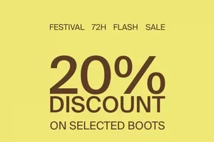 DERNIER JOUR : 20% de réduction sur les bottines festival
