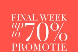 Laatste promotie week tot -70%