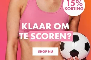 Scoor 15% EXTRA korting! ⚽