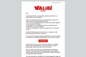 Een woordje over onze e-mails