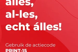 15% korting op het hele assortiment