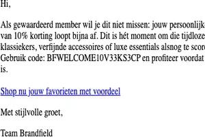 Hi Solden, wacht niet te lang meer..