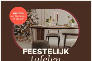 Laatste kans! 10% op alle tafels én 6e stoel gratis