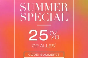 25% korting op alles in de Summer Season