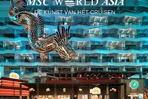 Solden, nog maar 5 maanden tot de eerste afvaart van MSC World Asia