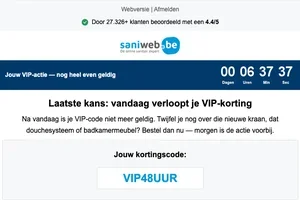Nog een paar uur: profiteer van je VIP-korting