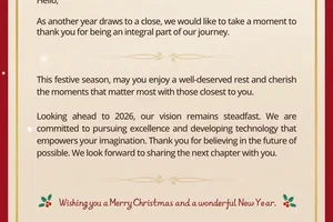 Warm wishes from the DJI Team