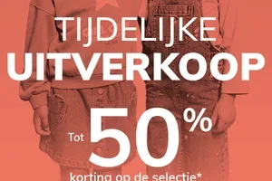 De tijdelijke uitverkoop, tot 50%, GO!