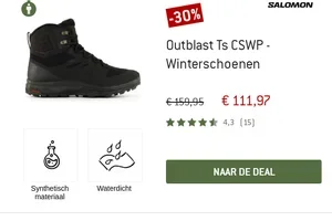 🎁 Alleen vandaag: tot 40% korting op winterschoenen & -broeken van Salomon