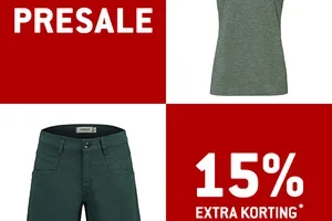 Bespaar 15% met de presale-kortingscode