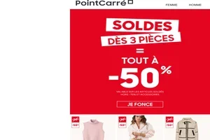 TOUT à -50% dès 3 pièces soldées achetées