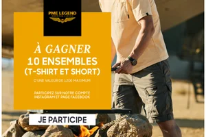 Tentez de gagner 10 ensembles (t-shirt et short) PME Legend