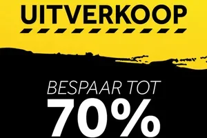 Bespaar tot 70% in onze magazijnopruiming