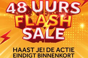 48 uurs Flash Sale – Bespaar 15%