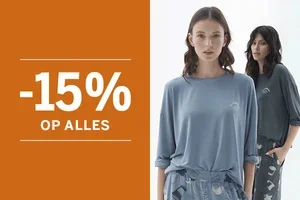 15% korting op alles, nog maar tot zaterdag!