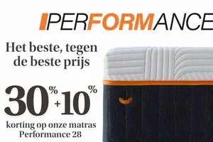 🔥 -30 % + 10 % op de Matras Performance 28