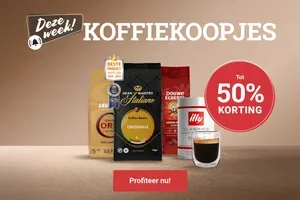koffie-fan? Nu tot 50% voordeel!