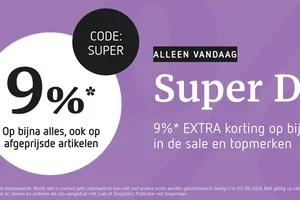 9% EXTRA op bijna ALLES in de sale & topmerken