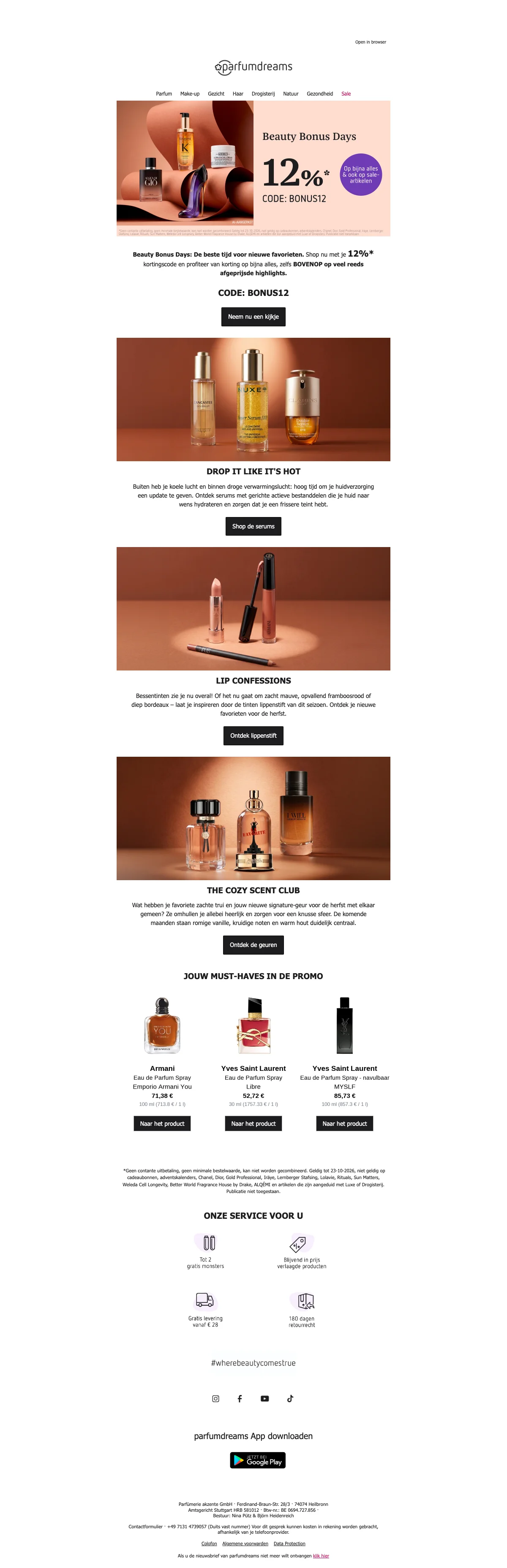 Bewijs van coupon - Parfumdreams - Kortingscode: [[12% korting]] op bijna alles inclusief sale-artikelen