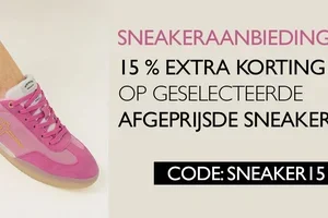 Sneaker-aanbiedingen: 15% extra korting op geselecteerde aufgeprijsde sneakers!