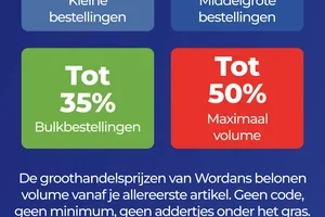 Hoe meer je bestelt, hoe minder je betaalt: tot 50% korting.