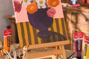 Schilder er op los met Amsterdam Acrylverf!