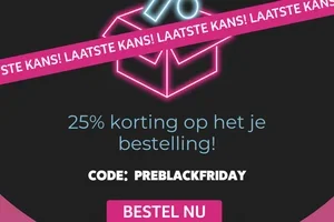 Laatste kans: 25% korting op je bestelling!😀
