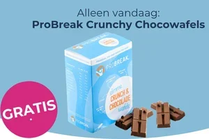 Alleen vandaag: GRATIS ProBreak Crunchy Chocowafels!*