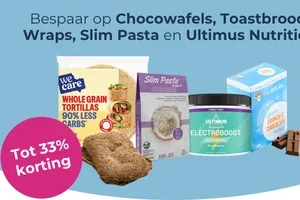 Bespaar op Chocowafels, Toastbrood, Wraps en Slim Pasta