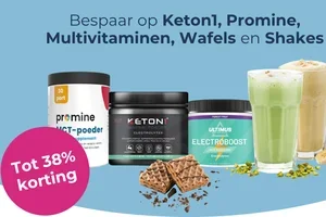 Korting op Keton1, MCT poeder, Wafels, Shakes en Multivitaminen!