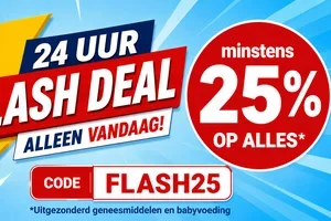 ⚡ FLASH DEAL: 25% korting op alles