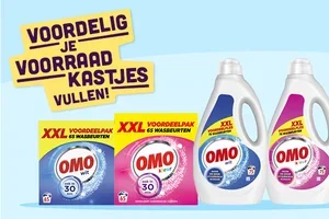 Voordelig inslaan: 1+2 gratis op Omo grootverpakkingen